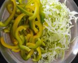 A picture of step 2 of Chinese noodles.