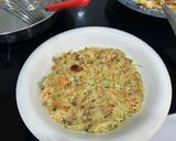 Hình bước làm 2 của món Bánh Xèo Nhật Okonomiyaki