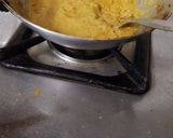 A picture of step 3 of Sev bhaji recipe.