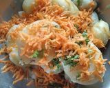 A picture of step 4 of Ragda Patties.