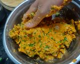A picture of step 2 of Methi na thepla- 2 methods.