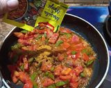A picture of step 3 of Masala pav.