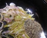 A picture of step 2 of Masala Bhindi.