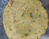 A picture of step 4 of Methi Lauki Thepla.