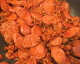 A picture of step 3 of Charro Beans with Pickled Pork Skin.