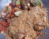 A picture of step 3 of Bharli Vangi (Stuffed Brinjal).