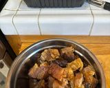 A picture of step 1 of Pancit Canton w/Crispy Pork Belly.