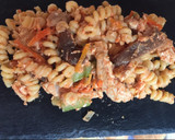 Foto del paso 3 de la receta: Fusilli bucati con setas, verduras y pollo