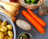 Une image de l'étape 1 de Légumes rôtis au four.