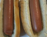 A picture of step 4 of Hotdogs with Marinara Meat Sauce.