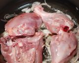 A picture of step 2 of Matar Murg Tahiri.