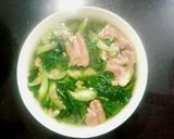 Hình bước làm 3 của món Canh cua mùng tơi mướp