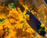 A picture of step 8 of Clapshot (root mash).