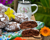 Foto del paso 5 de la receta: Galletitas craqueladas de mantequilla de maní y chocolate💜