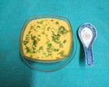 A picture of step 3 of Kathiyawadi Kadhi (Curd Based Monsoon Soup).