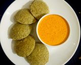 A picture of step 8 of Mung bean Sprouts idli.