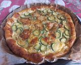 Foto del passaggio 7 della ricetta Torta salata con tonno zucchine e gorgonzola