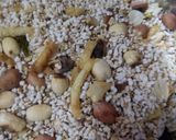 A picture of step 4 of Upvas Rajgira chivda/upma.