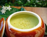 Hình bước làm 4 của món Soup cốm mùa thu
