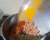 A picture of step 2 of Ringna vatana bateta ni khichdi and kadhi.