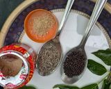 A picture of step 2 of Rajasthani style Papad sabji.