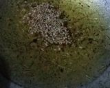 A picture of step 1 of Radish leaves sabji.