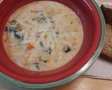 A picture of step 4 of Creamy White Bean Soup.