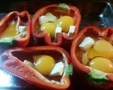 Foto del paso 3 de la receta: Morrones rellenos vegetarianos muy fáciles