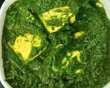 A picture of step 4 of Green Green PALAK PANEER.