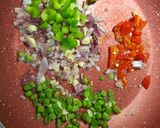 A picture of step 2 of Vegetable Paddu.