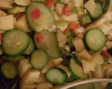 Une image de l'étape 1 de Poêlé de Courgette pommes de terre.
