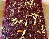 A picture of step 8 of Chikoo Beetroot Barfi.