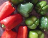 Foto del paso 1 de la receta: Rajas de chile morrón, con queso fresco