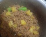 A picture of step 1 of Aloo Qeema (Potato mince).