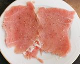 Foto del paso 1 de la receta: Pincho de lomo con Foie y salsa de pasas y cebolla al Oporto