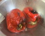 A picture of step 1 of Bell Pepper Pasta with Ground Pork.