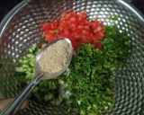 A picture of step 2 of Onion Tomato Masala Papad Sandwich.