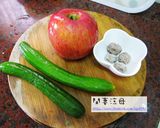 涼拌梅香蘋果小黃瓜的食譜步驟1照片