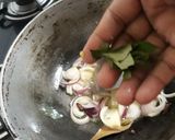 A picture of step 1 of Chickpea rice.
