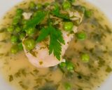 Foto del paso 8 de la receta: Suprema de merluza en salsa verde con guisantes