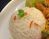 A picture of step 4 of Coconut Rice.