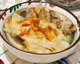 Foto langkah ke 4 dari resep Kuah Ayam Kampung Kembang Tahu.