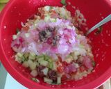 A picture of step 4 of Tuscan Panzanella with Seared Sea Bream.