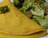 Une image de l'étape 5 de ''Comme une omelette'' au tofu soyeux (sans oeuf).