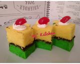 Foto langkah ke 8 dari resep Brownies Keju Pandan.