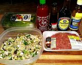 A picture of step 1 of Mike's EZ Asian Lettuce Wraps.