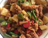 A picture of step 9 of Chicken with Pineapple.