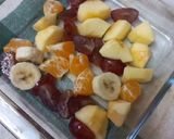 A picture of step 3 of Chia seeds fruit salad.