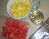 A picture of step 1 of Hubby's treat.