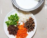 Hình bước làm 2 của món Bánh cuốn ngũ vị chay